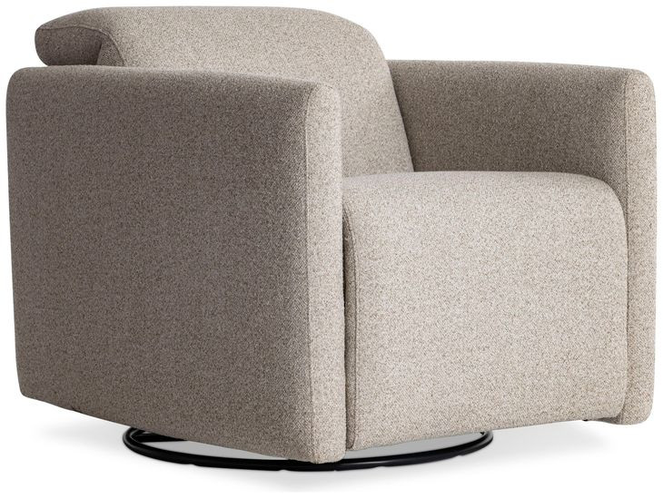 Livvy Beige Power Motion Swivel Chair