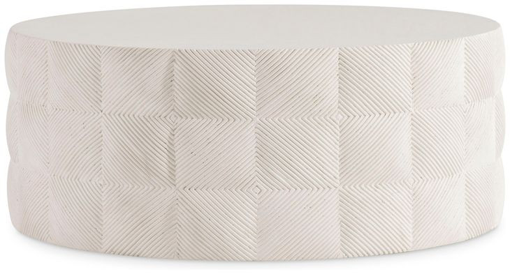 Ballantyne Natural Stonecast Outdoor Round Cocktail Table