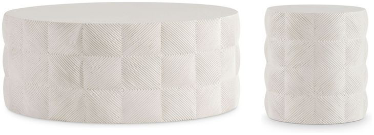 Ballantyne Natural Stonecast Outdoor Occasional Table Set