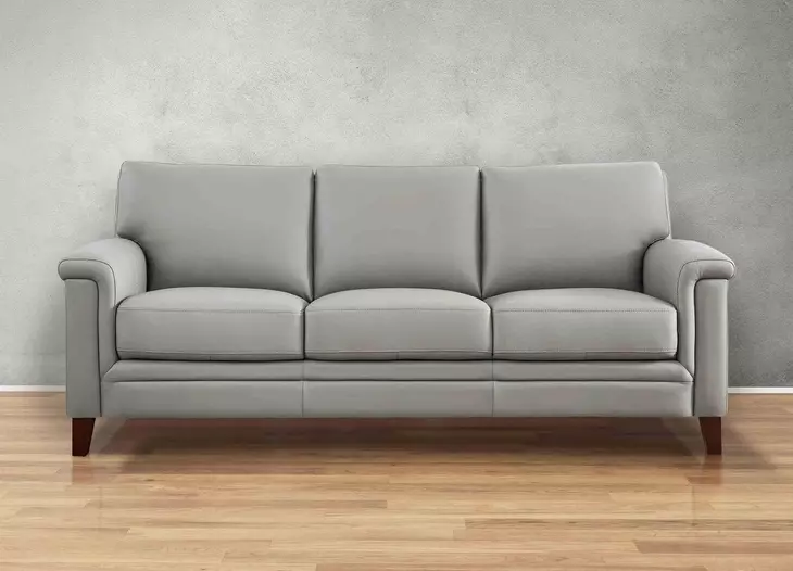 Wendover Silver Leather Living Room Set