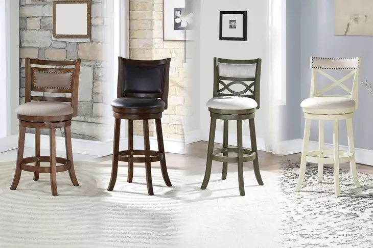 York Antique White 24" Counter Height Stool