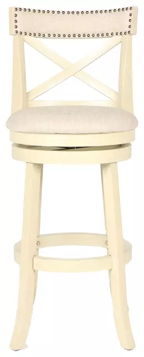 York Antique White 29" Bar Stool