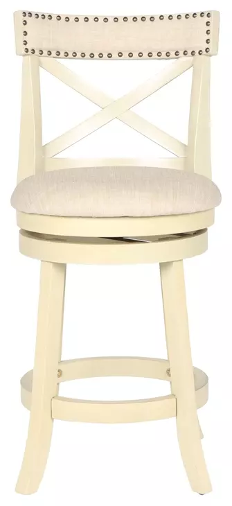 York Antique White 24" Counter Height Stool