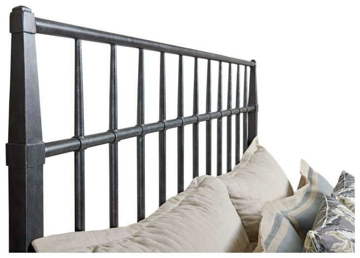 Abode Sylvan Gray Queen Metal Bed