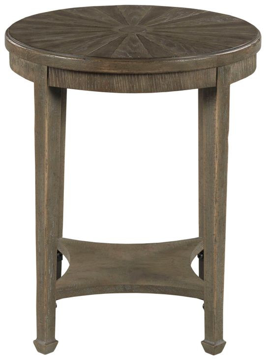 Emporium Sutter Medium Stain Round End Table