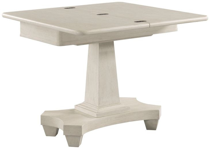 Grand Bay Montauk White Square Game Table