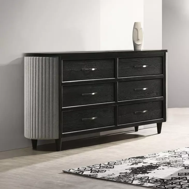 Skyline Onyx 6 Drawer Dresser
