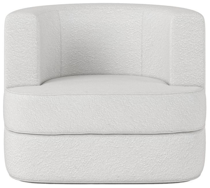 Cassat White 360 Degree Swivel Chair