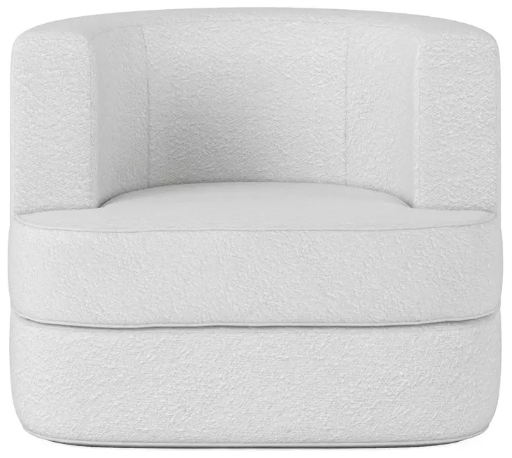 Cassat White 360 Degree Swivel Chair