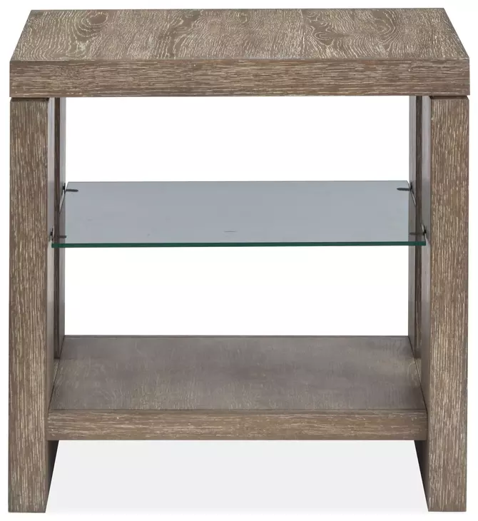 Conway Spiced Brown Rectangular End Table