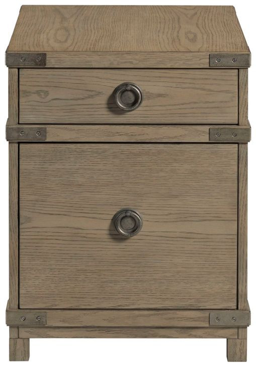 Crawford Trunk Light Stain Rectangular Chairside Table