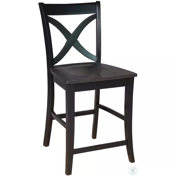 Cosmopolitan Black and Coal Salerno Stool