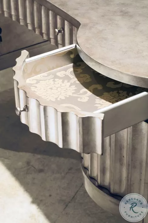 Fluted Kidney Champagne Desk