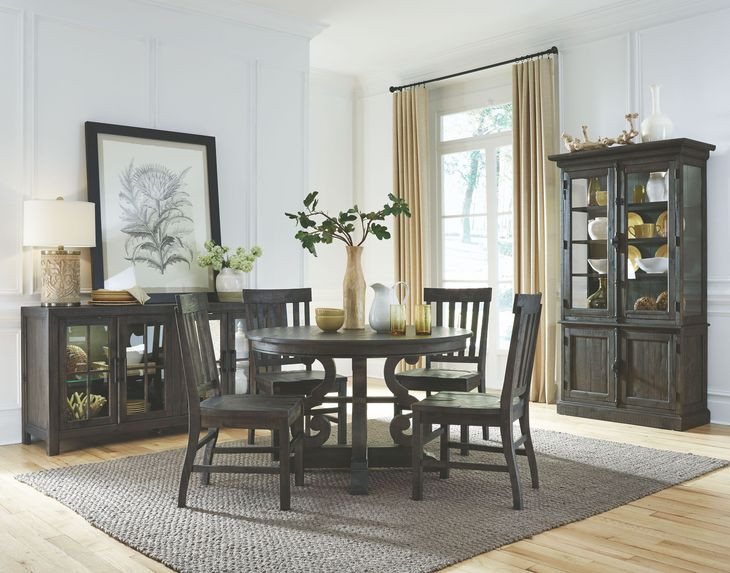 Oaklyn Rise Peppercorn 48" Round Dining Table