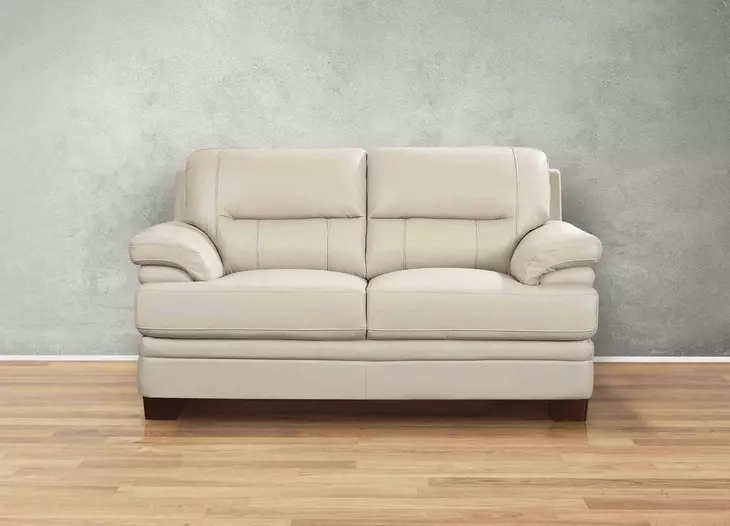 Calizor Vanilla Leather 66" Loveseat