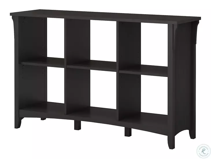Salinas Vintage Black Cube Organizer Console Table