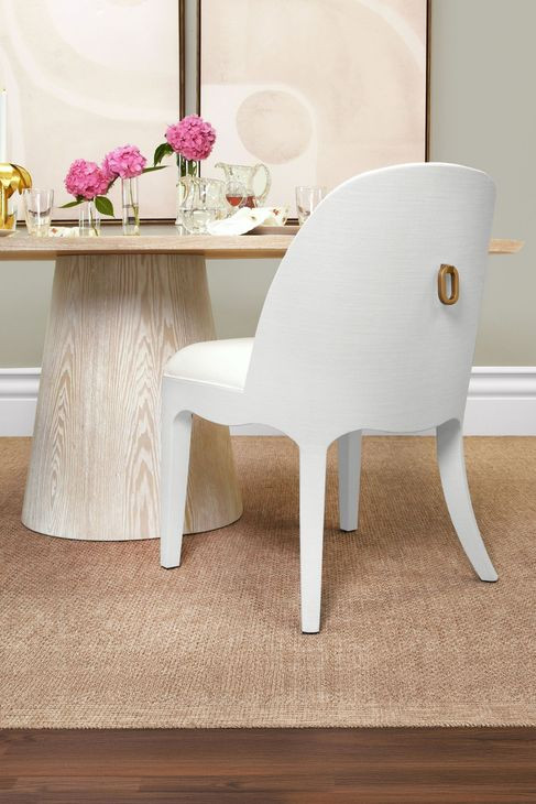 Sadie White Performance Fabric Dining Chair