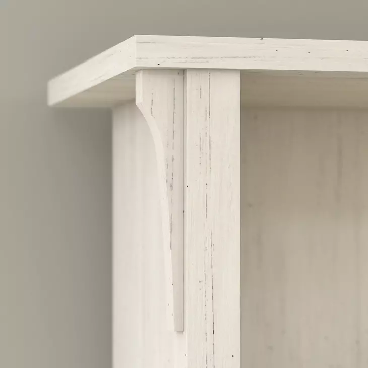 Bush Furniture Salinas Hall Tree with Shoe Storage Bench in Antique White, Multi-Purpose Home