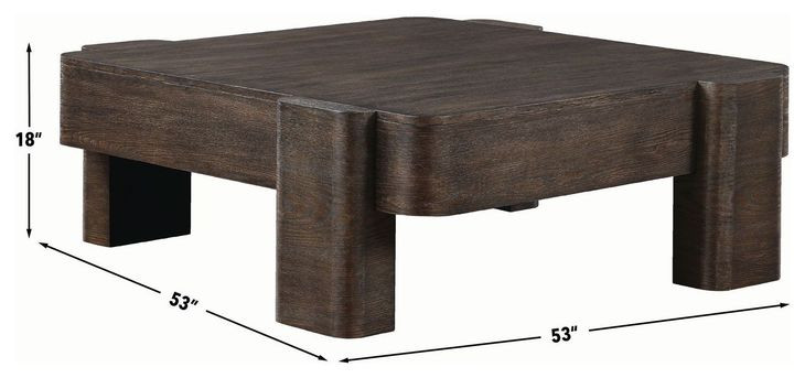 Salina Espresso Square Coffee Table