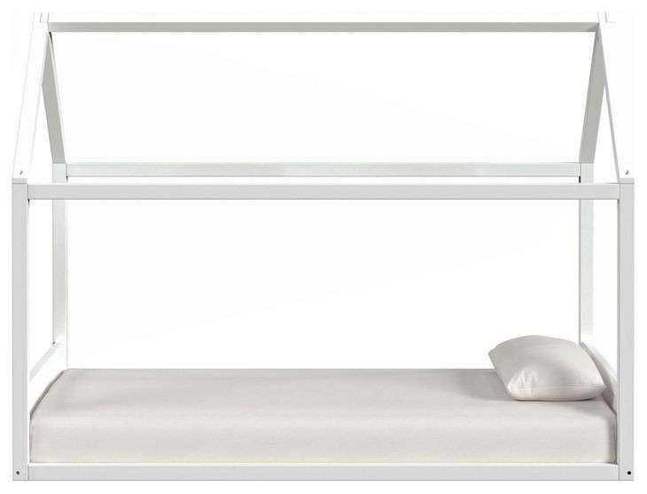 Santino White Twin Montessori Bed