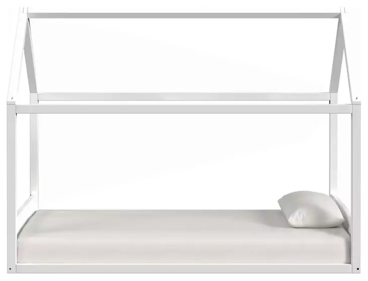 Santino White Twin Montessori Bed