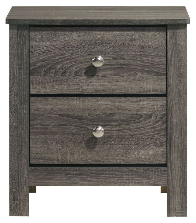 Santino Gray 2 Drawer Nightstand