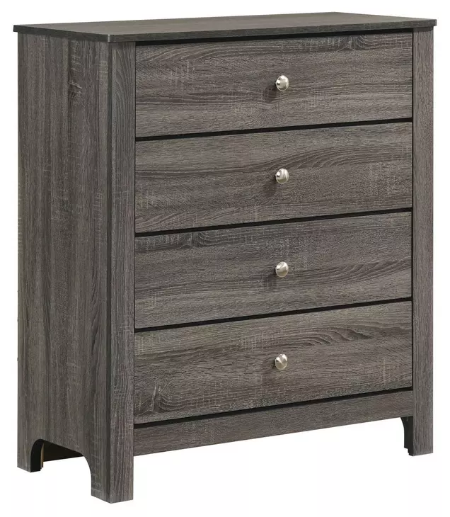 Santino Gray Youth Panel Bedroom Set