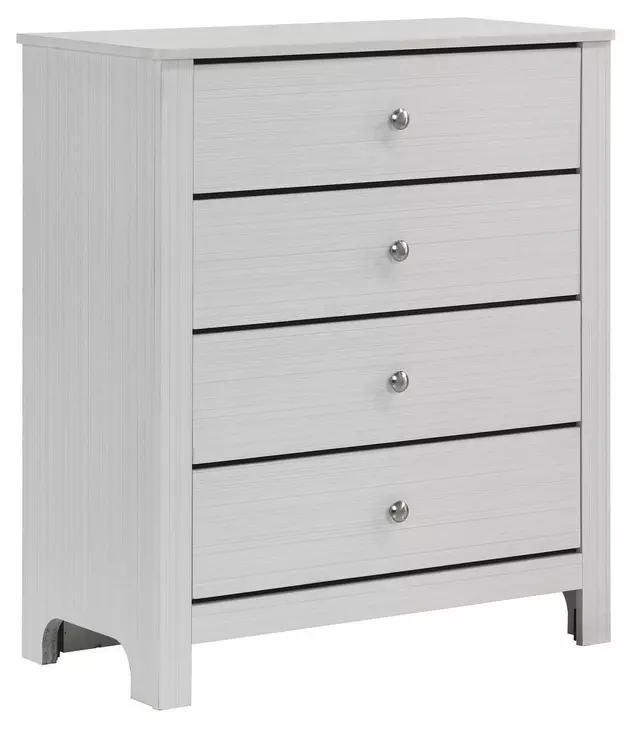 Santino White Youth Panel Bedroom Set