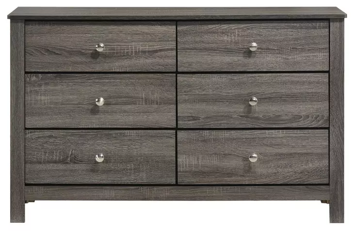 Santino Gray 6 Drawer Dresser