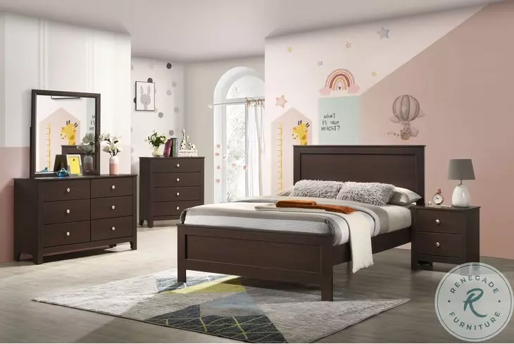 Santino Espresso Full Panel Bed
