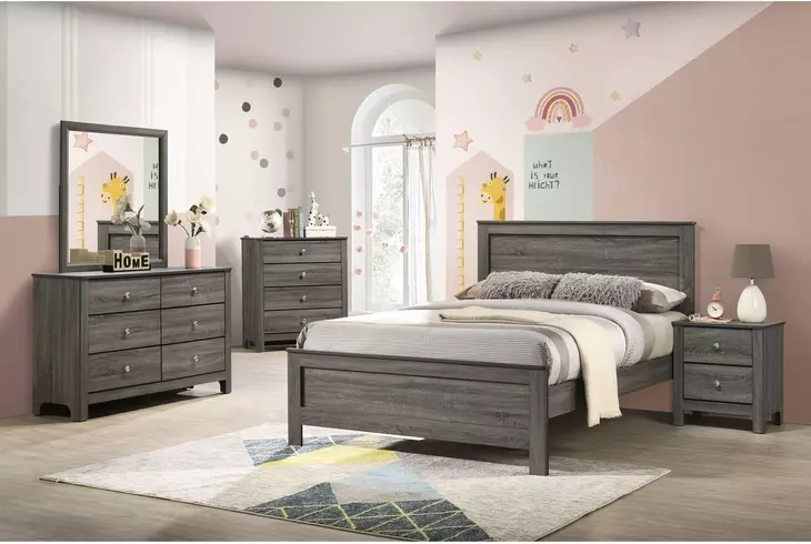 Santino Gray 4 Drawer Chest