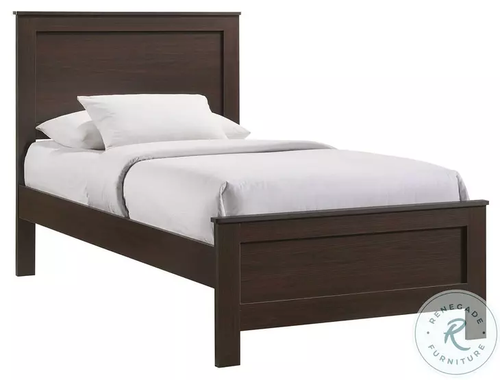Santino Espresso Twin Panel Bed