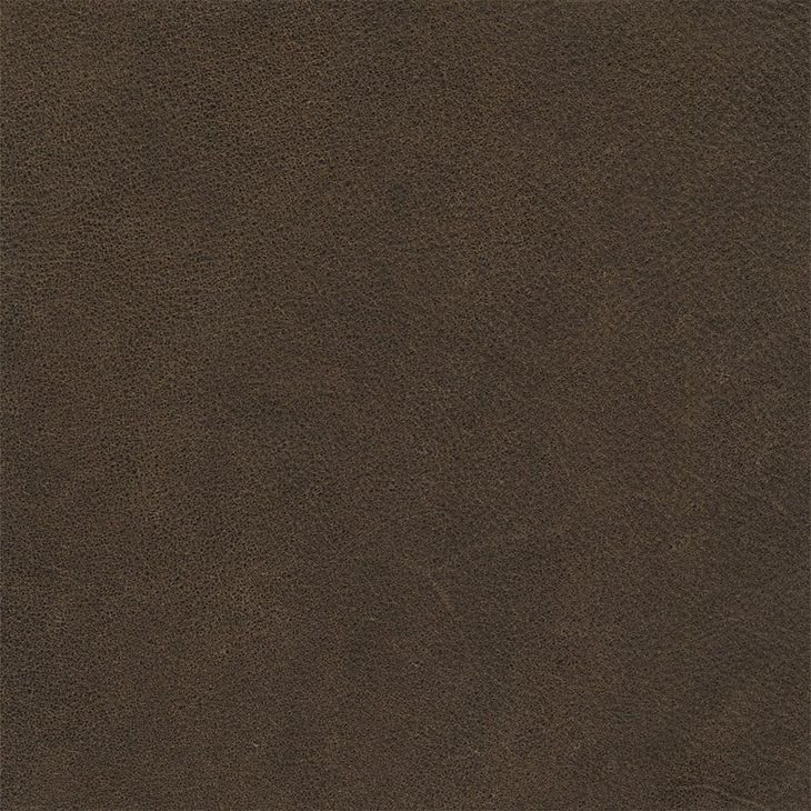 Longhorn Dark Sanded Bomber Leather Push Thru The Arms Recliner with Nailhead Trim