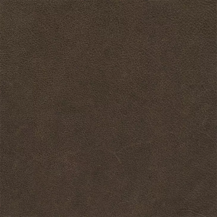 Longhorn Dark Sanded Bomber Leather Push Thru The Arms Recliner with Nailhead Trim