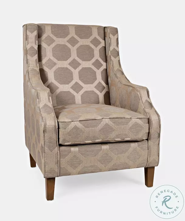 Sanders Taupe Accent Chair