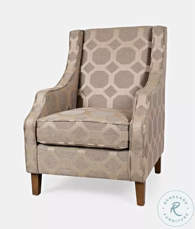 Sanders Taupe Accent Chair