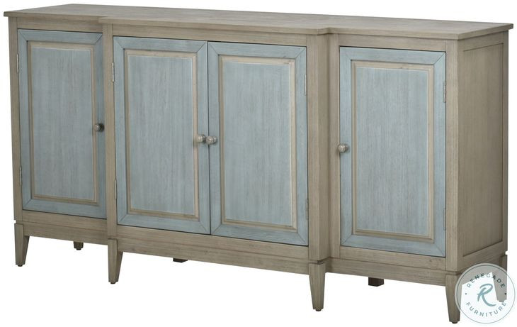 Hearthwood Green and Grey 4 Door Credenza