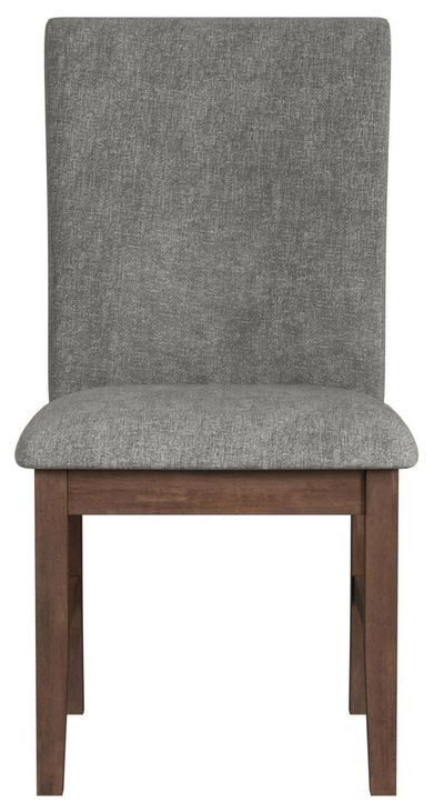 Veronica Dark Gray Upholstered Dining Side Chair Set of 2