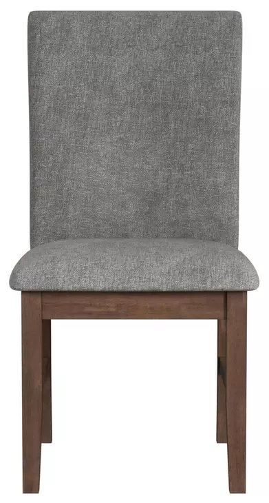 Veronica Dark Gray Upholstered Dining Side Chair Set of 2