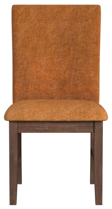 Veronica Orange Upholstered Dining Side Chair Set of 2