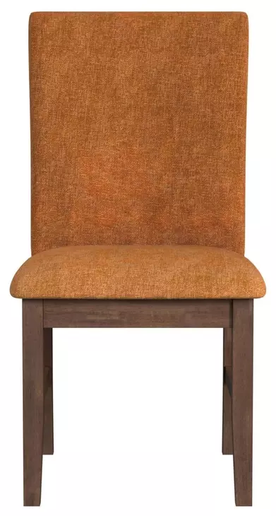 Veronica Orange Upholstered Dining Side Chair Set of 2