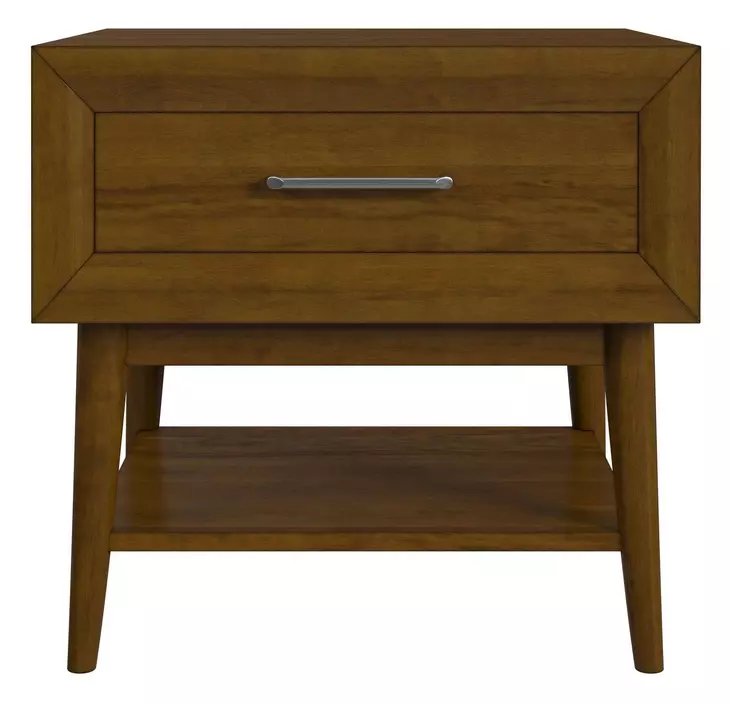 Veronica Walnut Rectangular End Table