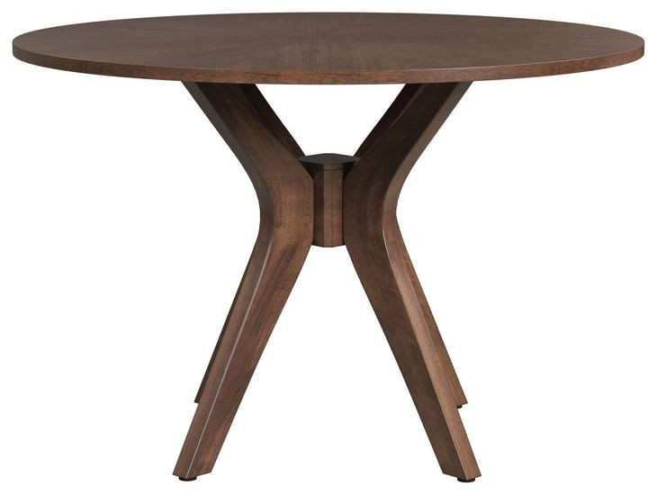 Veronica Walnut 45" Round Dining Table