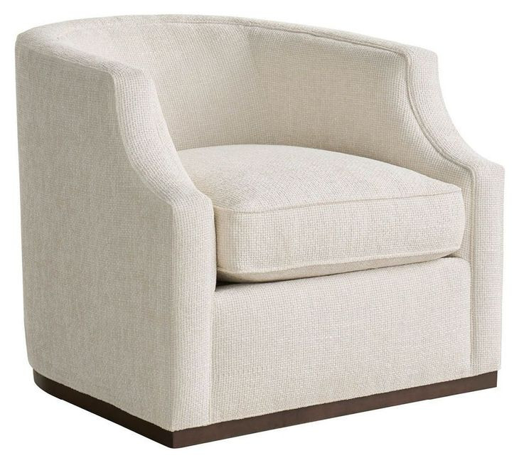 Talia Nona Vanilla Upholstered Swivel Chair