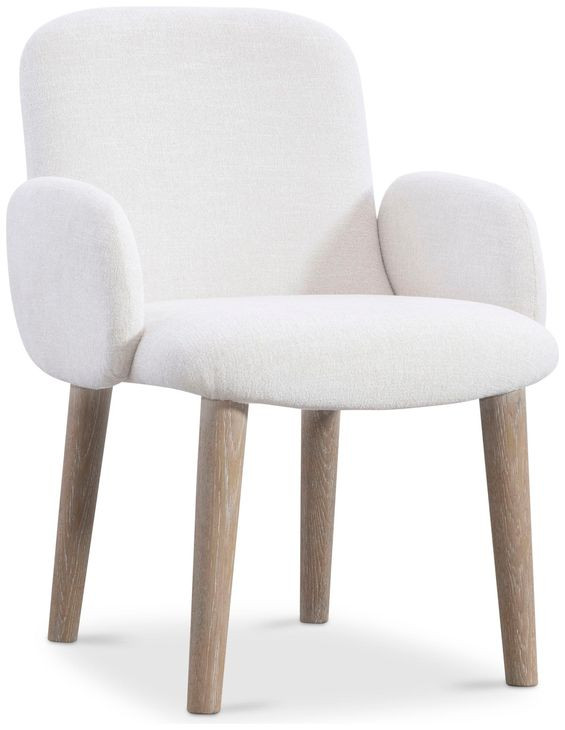 Loggia White Performance Fabric Arm Chair