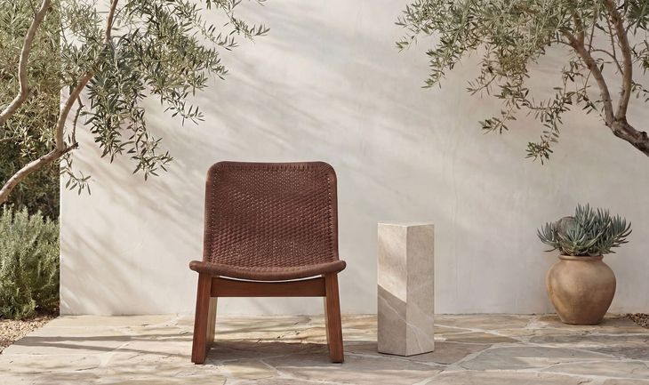 Nix Cream Outdoor Rectangular Side Table