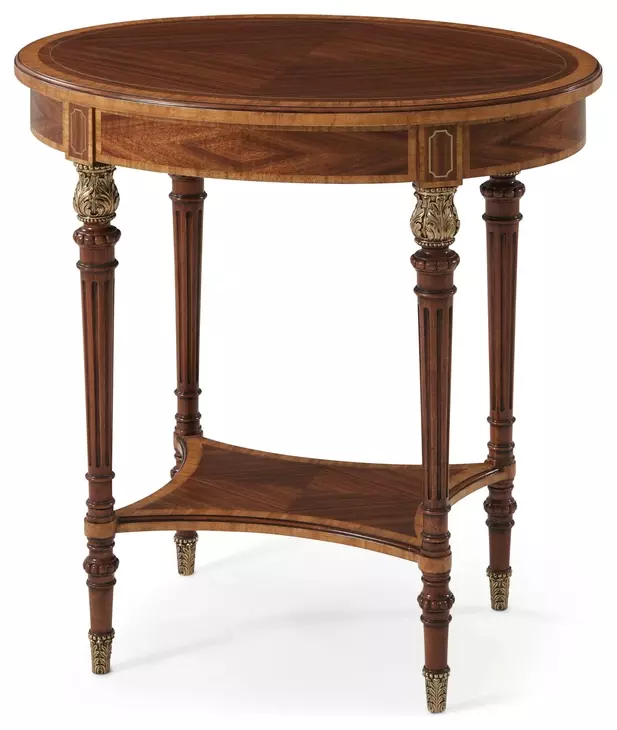 Stephen Church Walcot and Gold Round Aleron Side Table