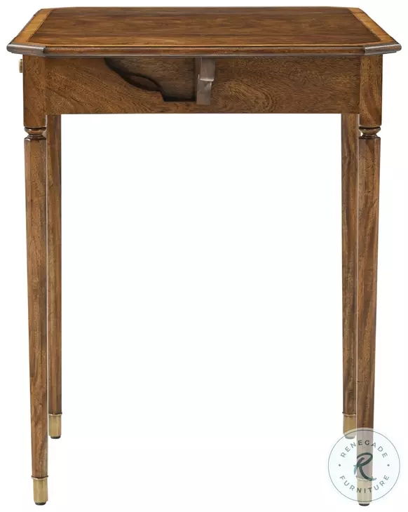 Sloane Edwardian Brown 28" Rectangular Folding Table