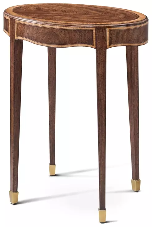 Stephen Church Cotswold Saddle and Gold Oval Evren Drink Table