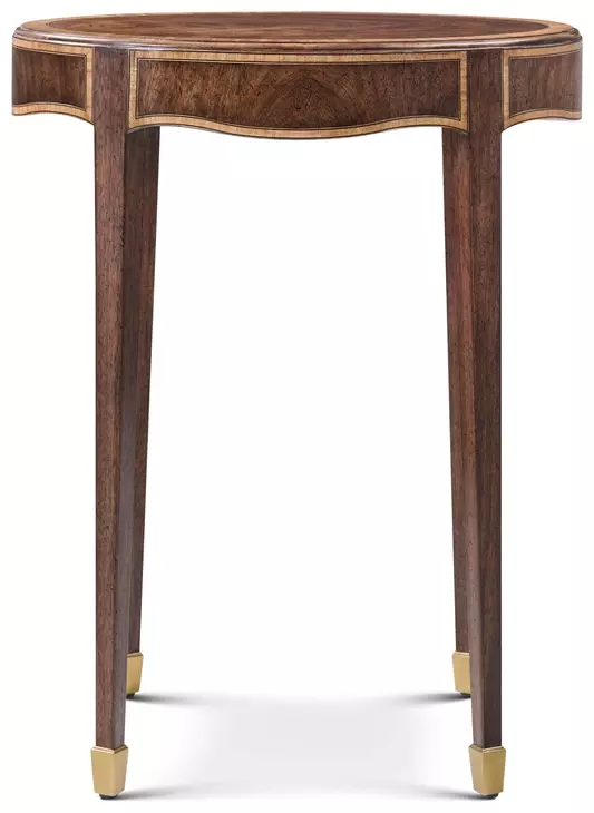 Stephen Church Cotswold Saddle and Gold Oval Evren Drink Table